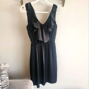 H&M Black Ruffle Santiny Dress